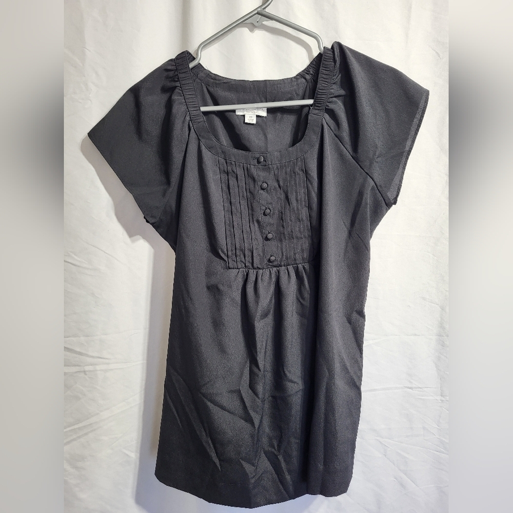 Maternity-Liz Lange Black Blouse, Size XS